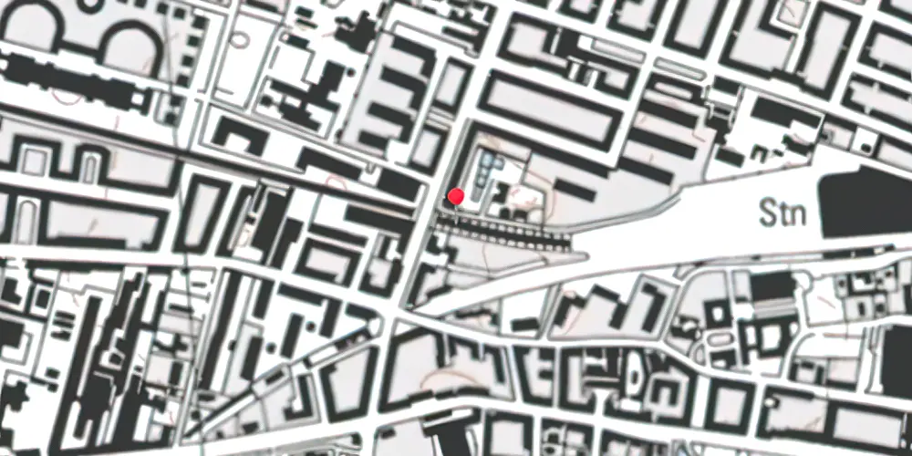 Historisk kort over Solbjerg Station