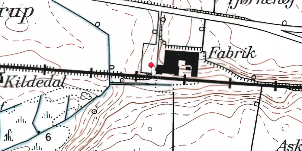 Historisk kort over Lyfa Trinbræt