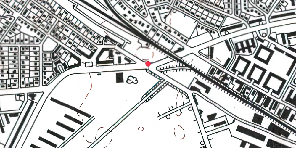 Historisk kort over Valby Gasværk Station