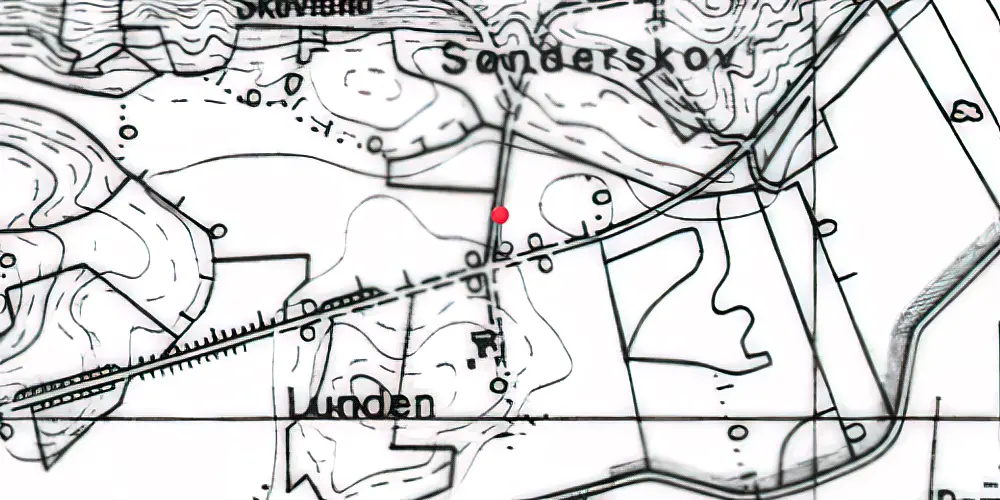 Historisk kort over Søgård (VVJ) Trinbræt