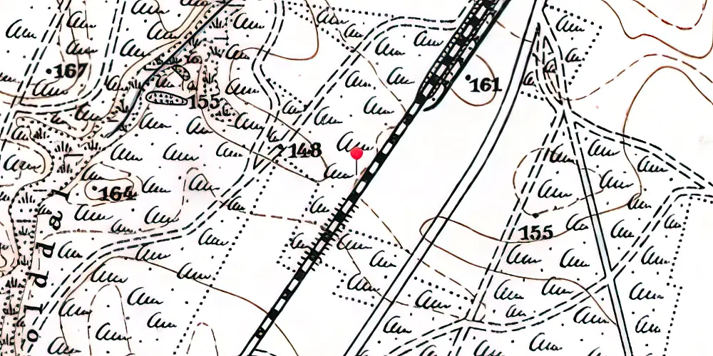 Historisk kort over Grove Sidespor