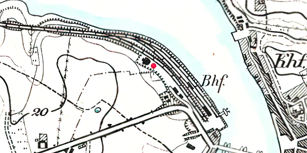 Historisk kort over Sønderborg Station