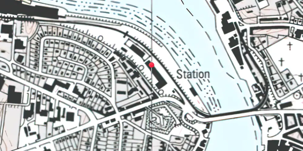 Historisk kort over Sønderborg Station
