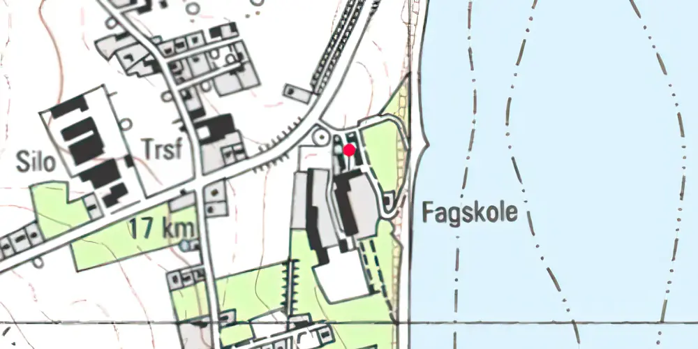 Historisk kort over Mommark Færgegård Stationskro