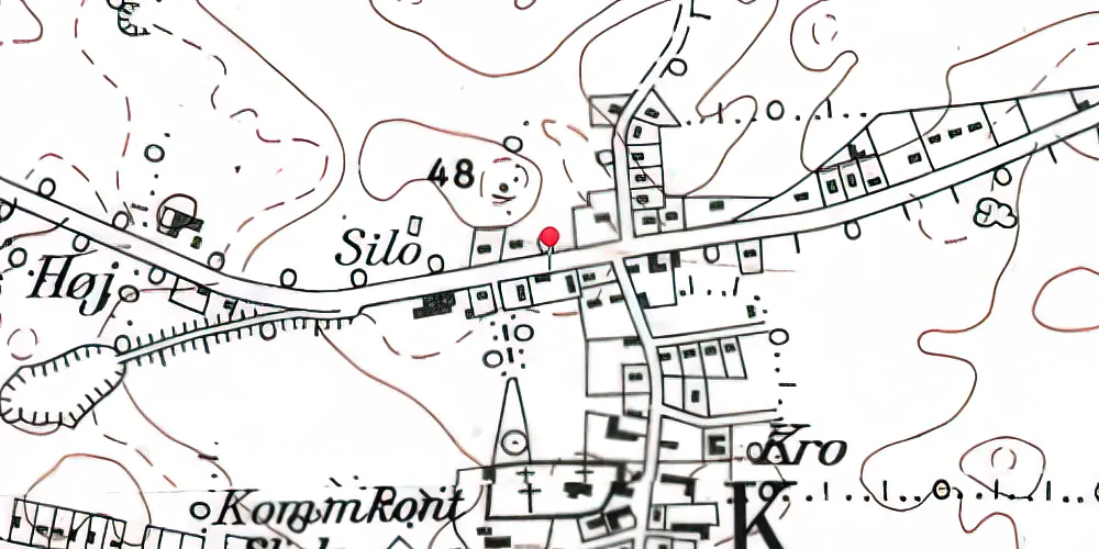 Historisk kort over Holbøl Station