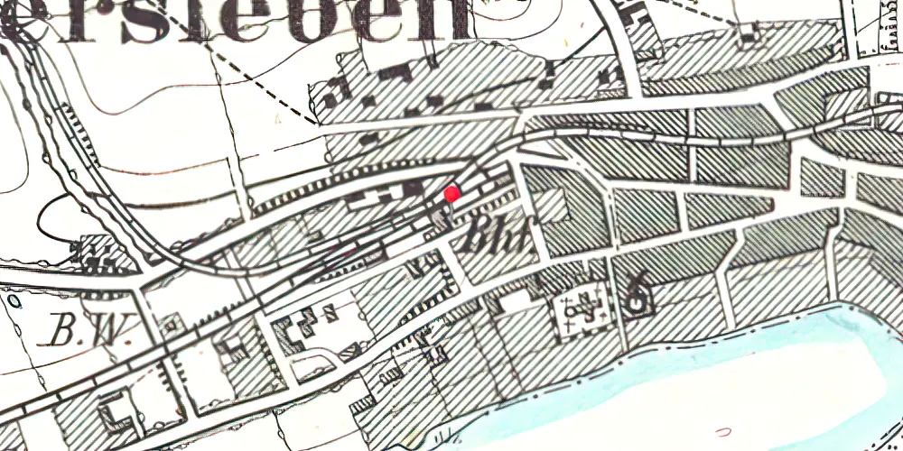 Historisk kort over Haderslev Vestbanegård 