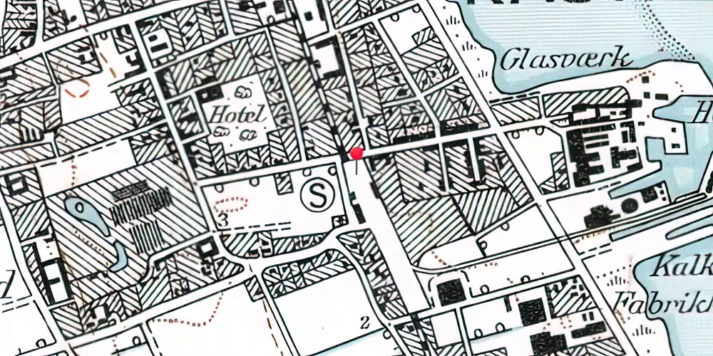 Historisk kort over Kastrup Metrostation