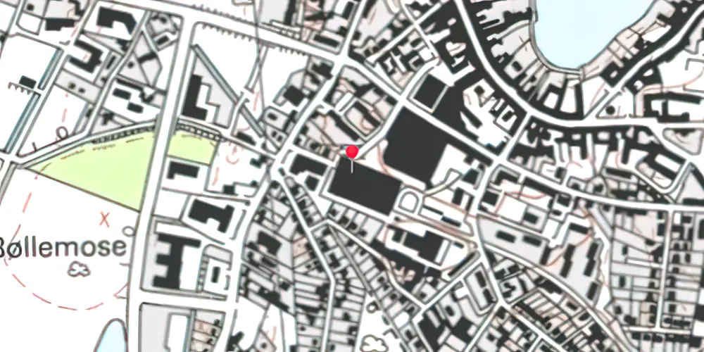 Historisk kort over Hillerød Lokal Station