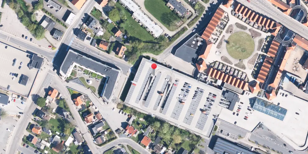 Historisk kort over Hillerød Lokal Station