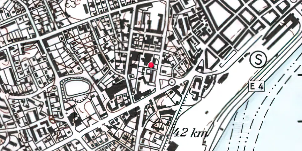 Historisk kort over Helsingør Banegård [1864-1891]