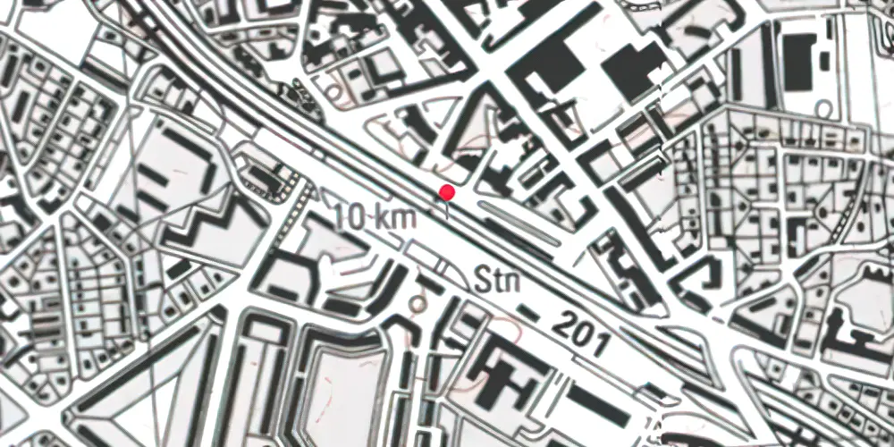 Historisk kort over Lyngby Station [1890-1957]