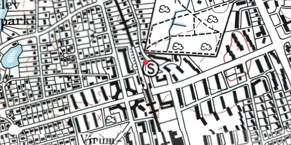 Historisk kort over Virum S-togsstation