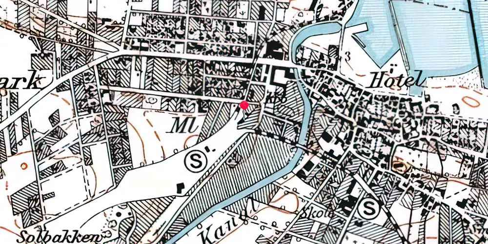 Historisk kort over Gilleleje Station [1896-1918]