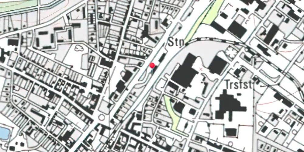 Historisk kort over Vamdrup Station [1911-1956]