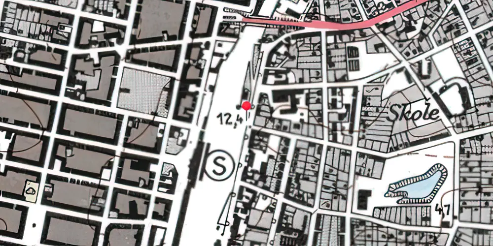Historisk kort over Esbjerg Station [1874-1904]