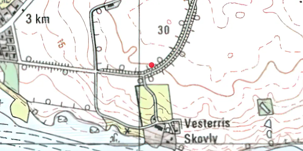 Historisk kort over Vesterris Trinbræt