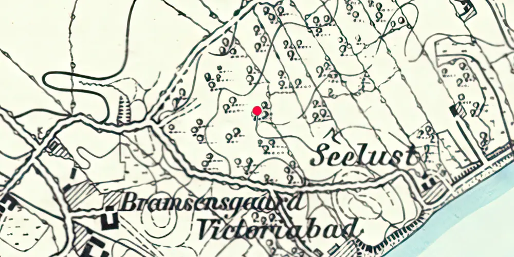 Historisk kort over Victoria Bad Trinbræt