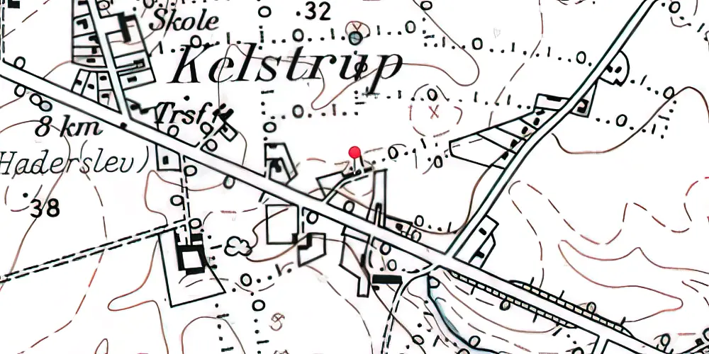 Historisk kort over Kelstrup Bad Station