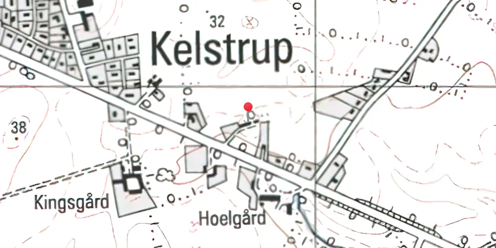 Historisk kort over Kelstrup Bad Station