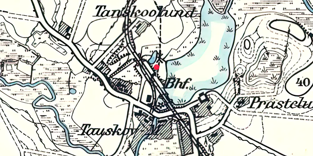 Historisk kort over Mølby (Tovskov) Station