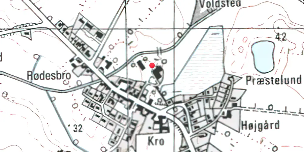Historisk kort over Mølby (Tovskov) Station 