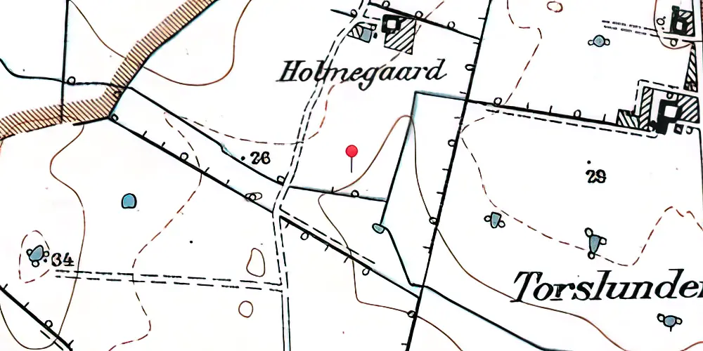 Historisk kort over Høje Taastrup Kombiterminal 