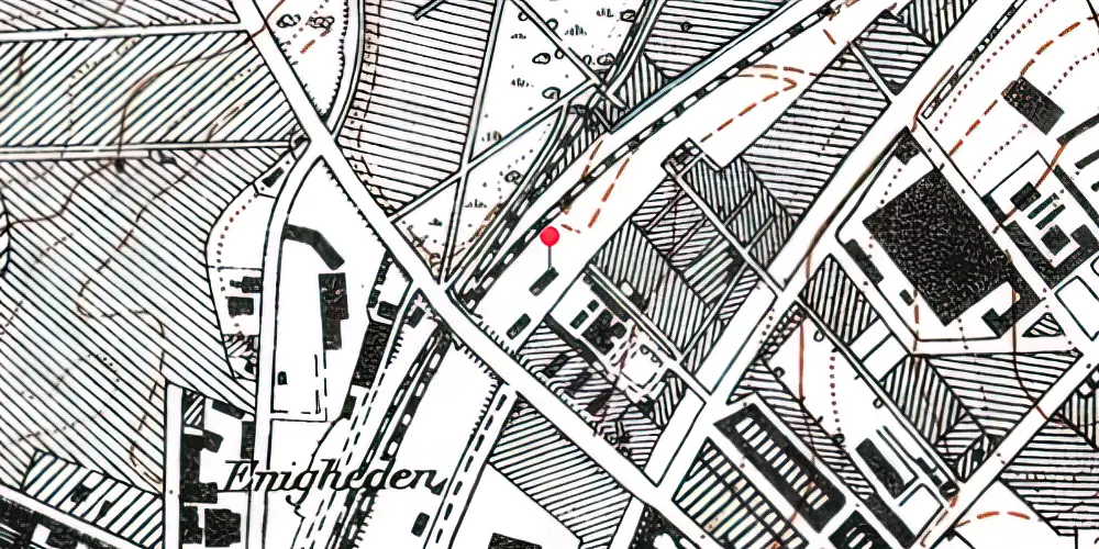 Historisk kort over Lersøen Godsbanegård