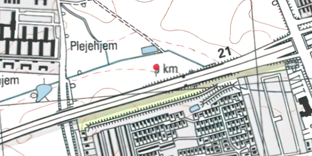Historisk kort over Avedøre Havnevej Teknisk Station