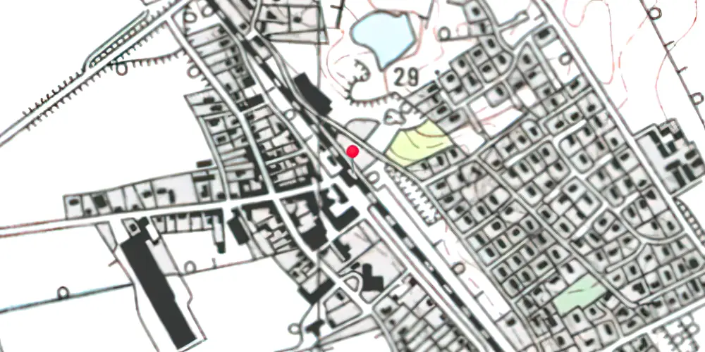 Historisk kort over Fårup Teknisk Station 