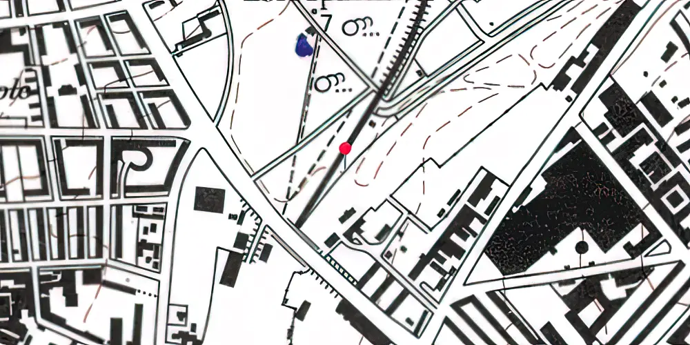 Historisk kort over Lersøen Teknisk Station