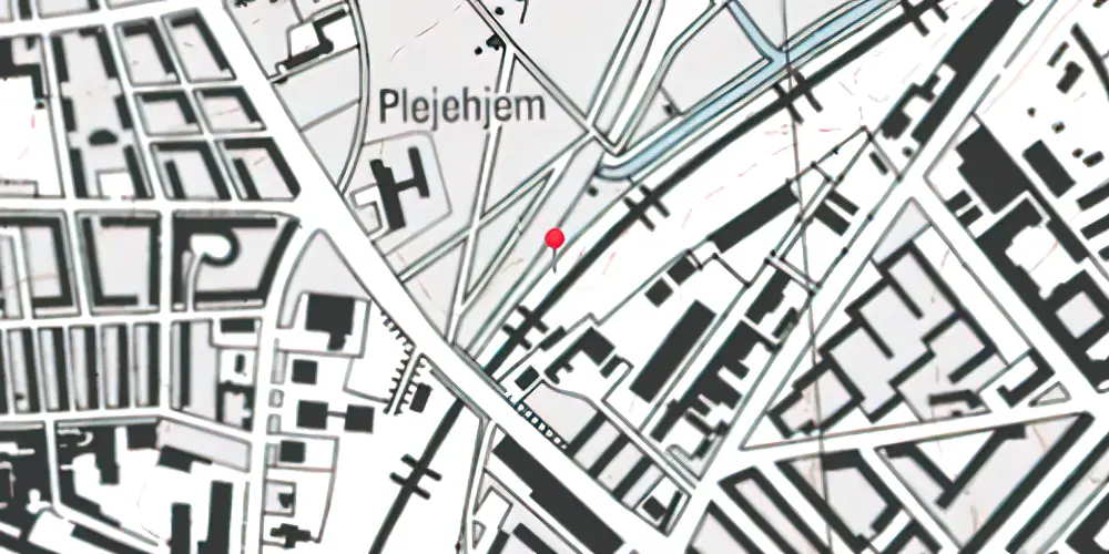 Historisk kort over Lersøen Teknisk Station
