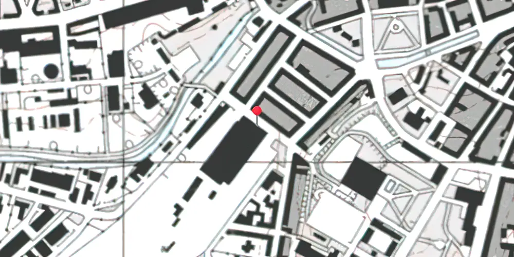Historisk kort over Aarhus Godsbanegård 