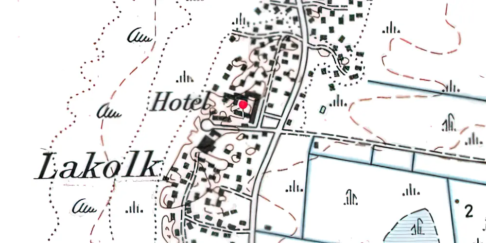 Historisk kort over Lakolk Station