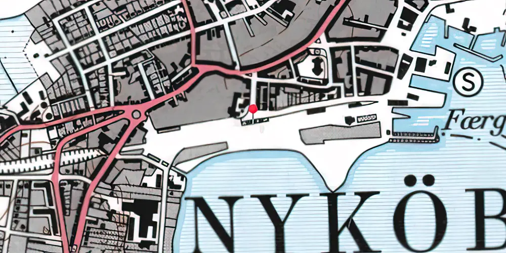 Historisk kort over Nykøbing Mors Station 