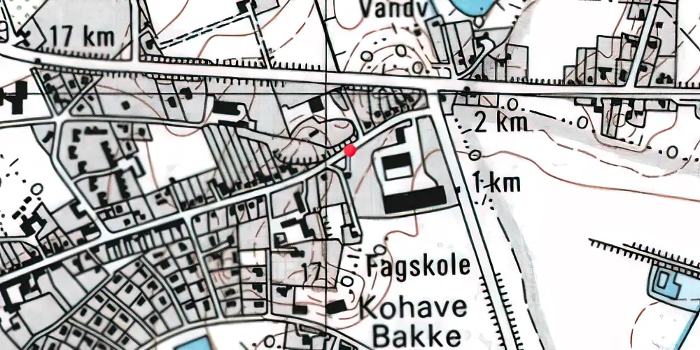 Historisk kort over Rifbjergvejen Trinbræt