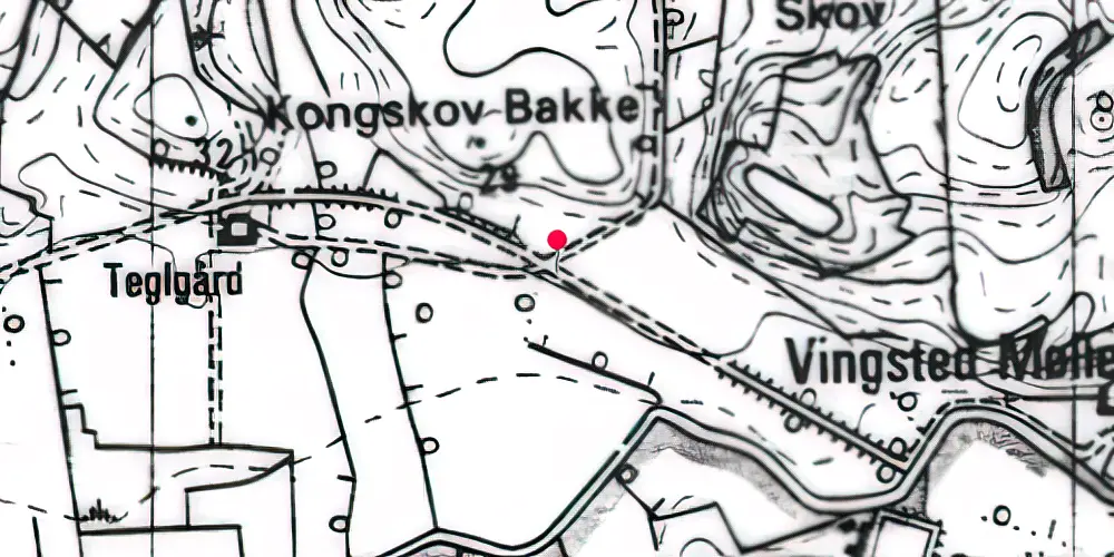 Historisk kort over Keldkær Sidespor