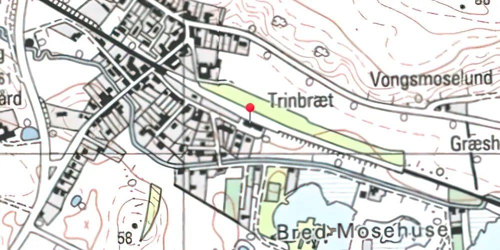 Historisk kort over Bred Trinbræt