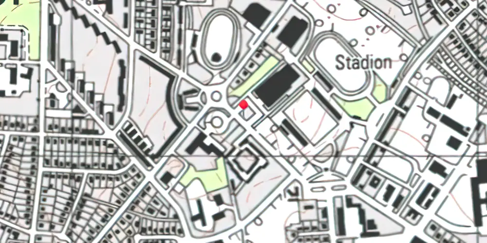 Historisk kort over Idrætsparken Letbanestation 