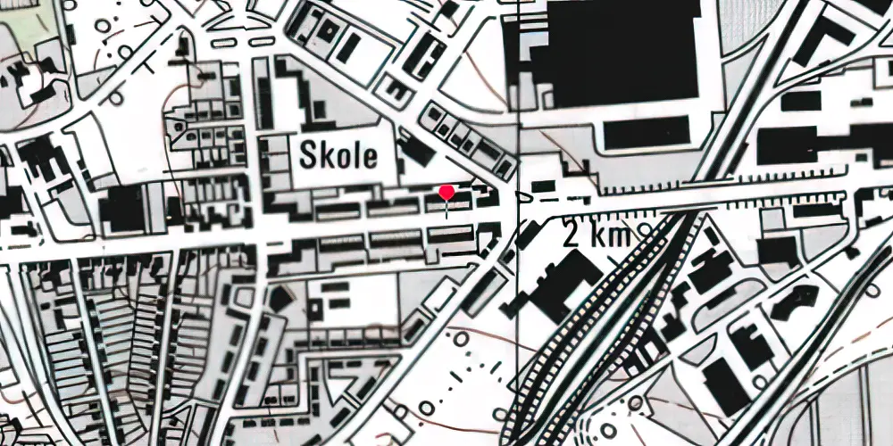 Historisk kort over Bolbro Letbanestation