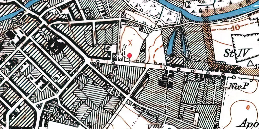 Historisk kort over Palnatokesvej Letbanestation