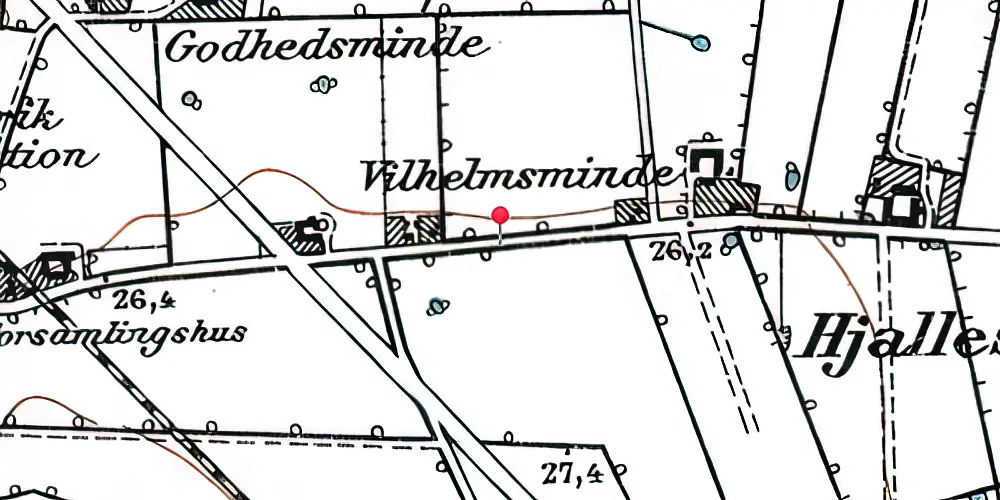 Historisk kort over Hestehaven Letbanestation