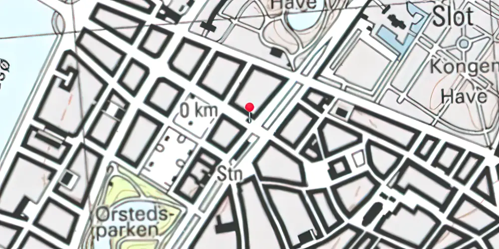 Historisk kort over Nørreport Metrostation