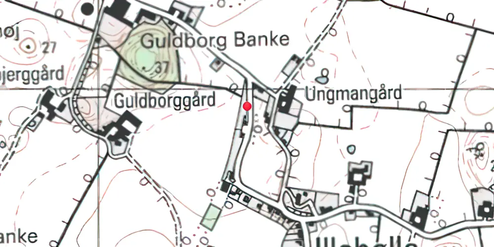 Historisk kort over Illebølle Station 