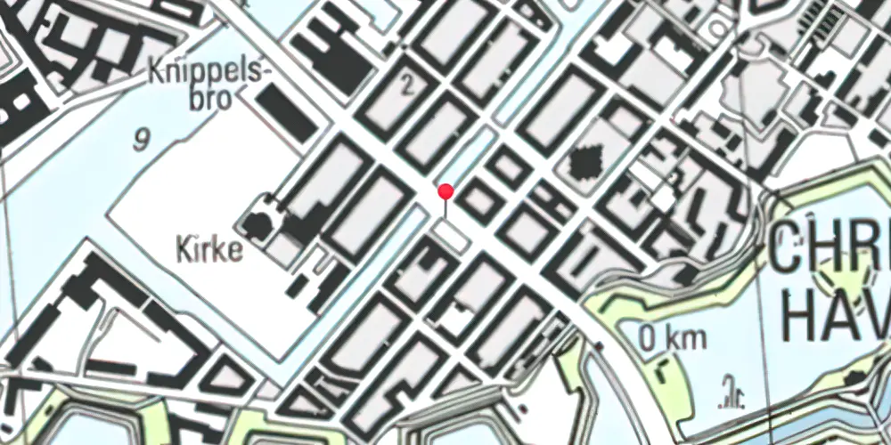Historisk kort over Christianshavn Metrostation