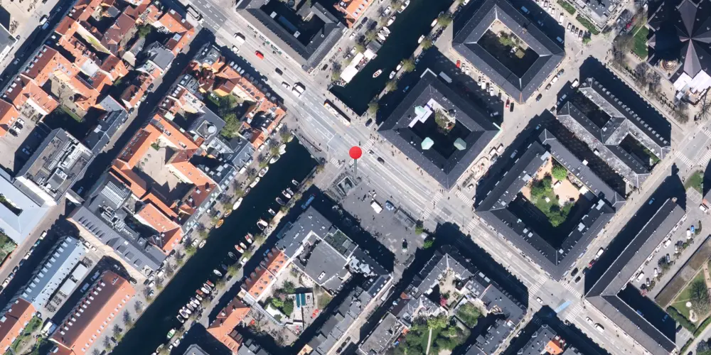 Historisk kort over Christianshavn Metrostation