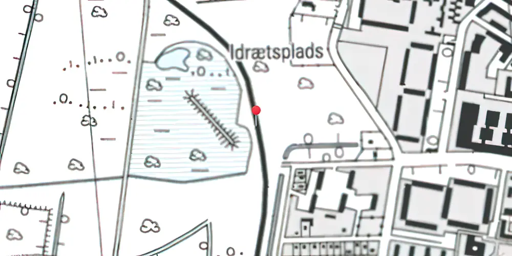 Historisk kort over DR Byen Metrostation