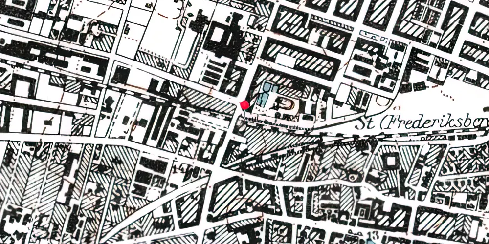 Historisk kort over Fasanvej Metrostation 