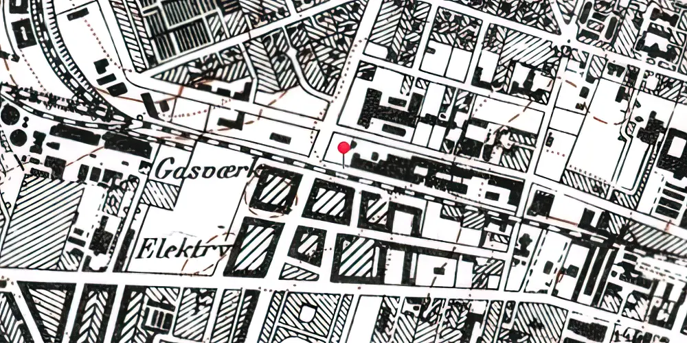 Historisk kort over Lindevang Metrostation 