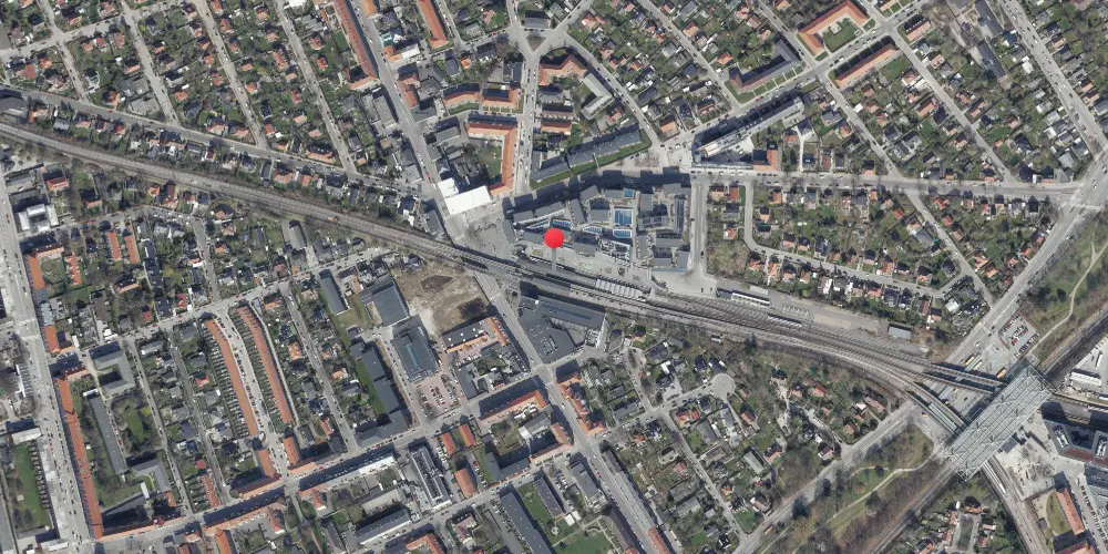 Historisk kort over Vanløse Metrostation