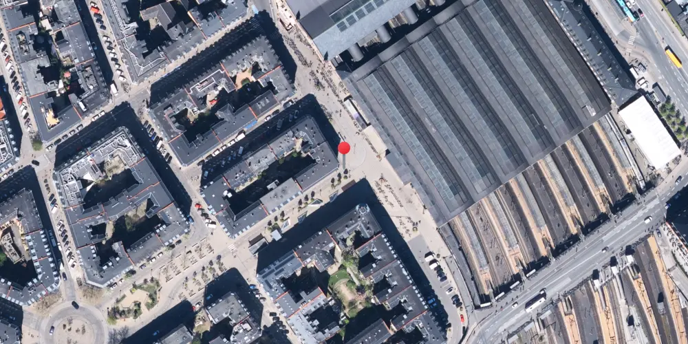 Historisk kort over København H Metrostation